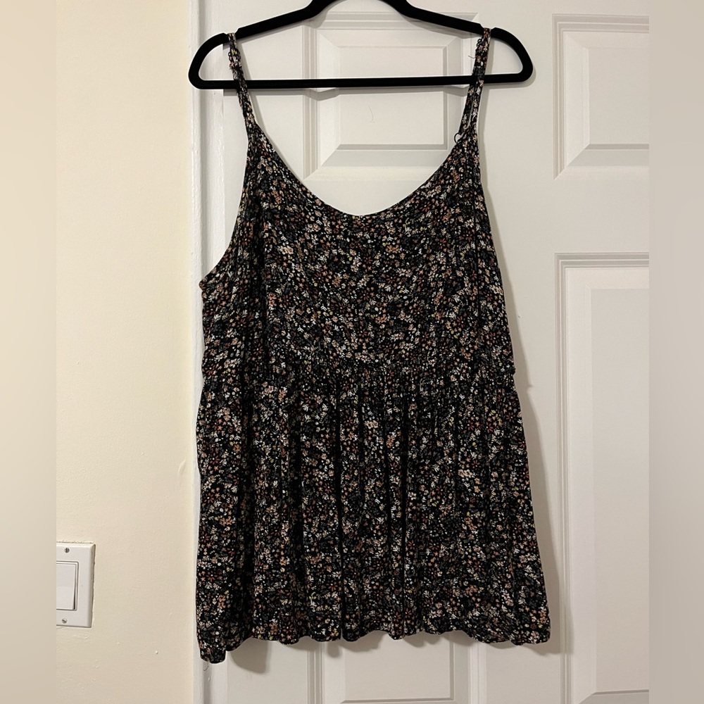 Torrid Black Floral Camisole